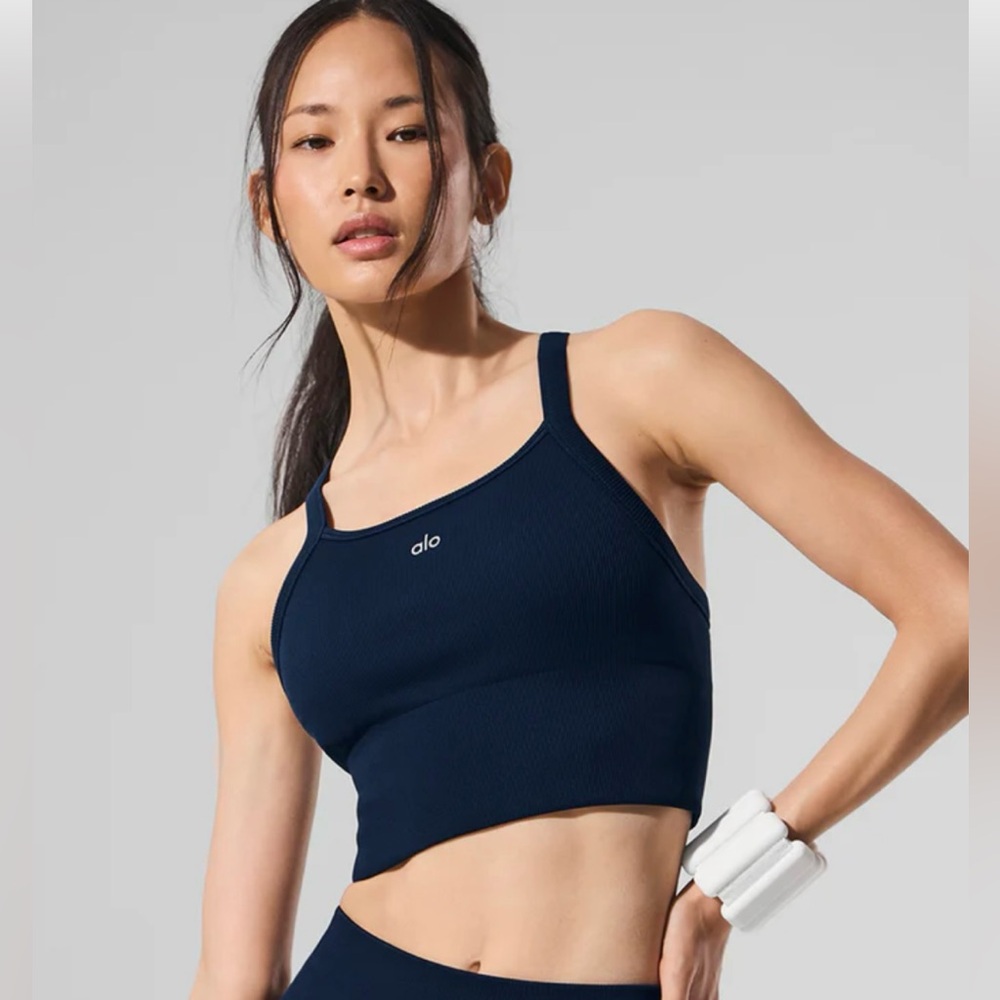 ALO Yoga Deep Blue Sports Bra